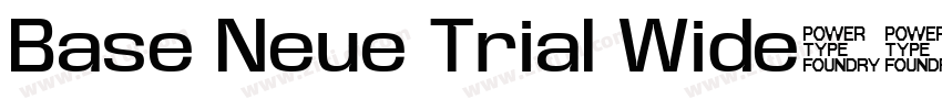 Base Neue Trial Wide字体转换